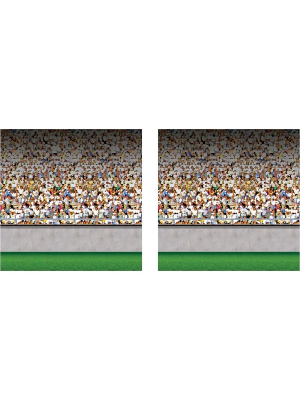 Sports Party Backdrop Set - 4’ x 30’ Photo Backgrounds for Game Day Decor, Easy